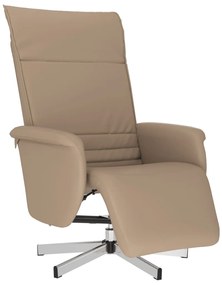 356644 vidaXL Наклоняем стол с поставка за крака, капучино, изкуствена кожа