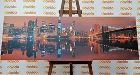 Картина на платно – Отражение на Манхатън във вода