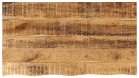 370358 vidaXL Плот за маса, 100x60x2,5 см, жив ръб, грубо мангово дърво масив