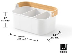 Бял пластмасов органайзер за баня Bellwood - Umbra