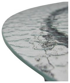 Черна кръгла масичка за кафе със стъклен плот ø 80 cm Orbit – Hübsch