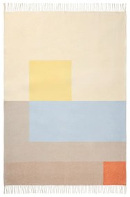 Одеяло в жълт и син цвят 125x190 cm Brick - Mette Ditmer Denmark