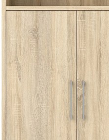 Модулна библиотека от дъбов декор в естествен цвят 89x189 cm Prima – Tvilum