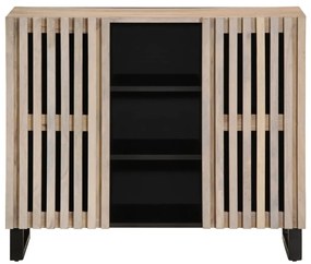 377577 vidaXL Бюфет, 90x34x75 см, мангово дърво масив