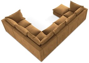 Теракотен ъглов диван (десен ъгъл/U форма) Manao – Makamii