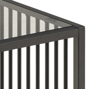 Маса за съхранение със стъклен плот 40x40 cm Strington - Actona