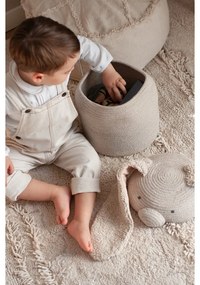 Кремава текстилна детска кошница за играчки ø 25x30 cm Rita the Rabbit – Lorena Canals