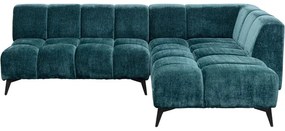 Арт.87970 Ъглов диван Nia Glam Dark Green Right 250cm