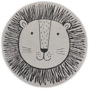 Кремав детски килим Lion, ø 160 cm - Ragami