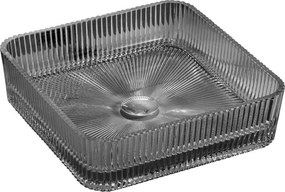 Mexen Nira стъклена умивалник за плот 39 x 39 см, черна - 24203970