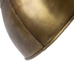 Индустриален таванен прожектор бронз с дърво 30 см - Mangoes