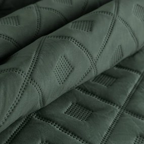 Елегантна покривка за легло - зелена, геометрична шарка Ширина: 200 см | Дължина: 220 см