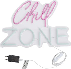 Неонов стенен светилник розов със син LED - Chill Zone