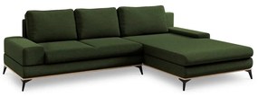 Бутилково зелен разтегателен диван ъгъл , десен ъгъл Planet - Windsor &amp; Co Sofas
