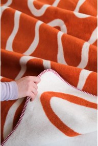 Оранжево одеяло 150x200 cm Swirl – noo.ma