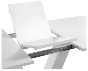 Бяла сгъваема маса за хранене Aaron, 140 x 90 cm - Støraa