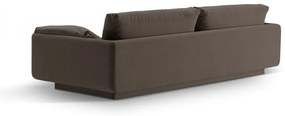 Кафяв кадифен диван 250 cm Torino – Micadoni