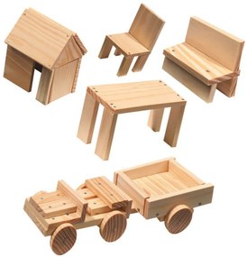 SES - Комплект дървени фигури