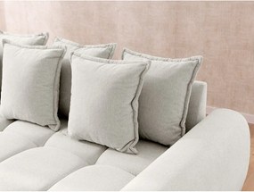 Бял ъглов диван (десен ъгъл) Albane – Ropez