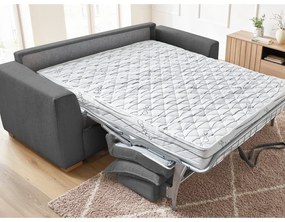 Сив разтегателен диван от рипсено кадифе 225 cm Augustin – Bobochic Paris