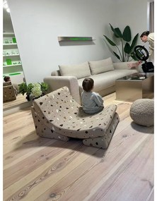 Светлокафяв детски стол от букле и шенил Terrazzo Moon – Wigiwama