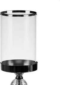 Комплект от 3 свещника, фенери на стъбло, сребърни Ruhhy