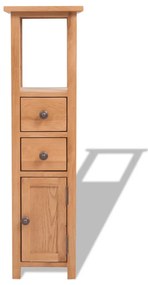 243931 vidaXL Ъглов шкаф, 26x26x94 см, дъбов масив