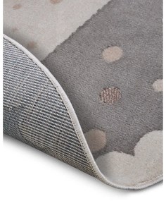 Сив детски килим ø 140 cm Crown - Hanse Home