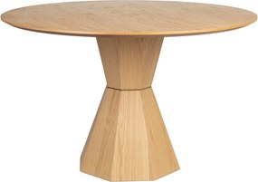 Кръгла трапезна маса от декор от дъб ø 120 cm Lotus – Zuiver