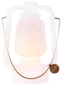 Акумулаторна настолна лампа 30 см IP44 бяла - Storm Small