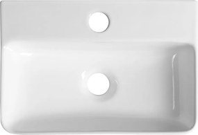 Бял керамичен малък умивалник 36x25 cm Gerda – Sapho