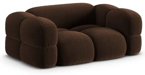 Тъмнокафяв кадифен диван 180 cm Loretto – Cosmopolitan Design