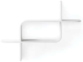 Бял двуетажен рафт от каучуково дърво 62 cm Montage - Umbra