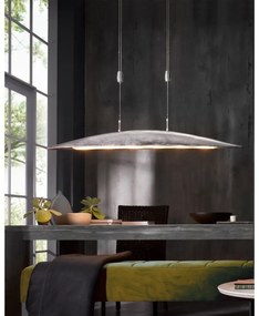 Метално LED затъмняващо се висящо осветително тяло в сребрист цвят Colmar – Fischer &amp; Honsel