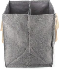 Сив текстилен кош за пране 71 l Laundry Hub Tweed duplo – Rolser