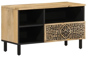 358229 vidaXL ТВ шкаф, 80x33x46 см, мангово дърво масив
