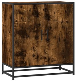 848966 vidaXL Шкаф опушен дъб 68x35x76 cm Изработена дървесина и метал
