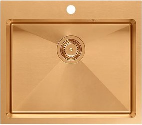 Стоманена мивка RUSSEL 110 Copper