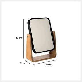 Огледало за баня 5five Natureo, Въртящо - Бял