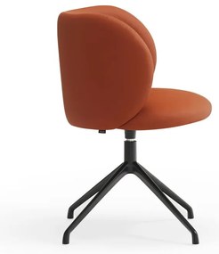 Оранжев тапициран трапезен стол Mogi – Teulat