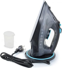 Безкабелна ютия Esperanza EHI010, 2600W, Керамична плоча, 300 мл, Сухо+пара, Самопочистване, Вертикално гладене, Черен