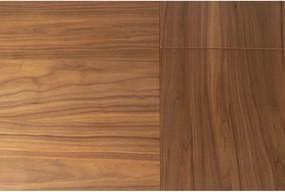 Сгъваема трапезна маса с допълнителна плоча с орехов плот 90x180 cm Twist – Zuiver