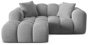 Светлосив шенилов ъглов диван (ляв ъгъл) Treno – Cosmopolitan Design