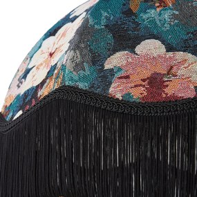 Текстилен абажур с флорален дизайн с бял интериор 45/15/21.5 - Heritage