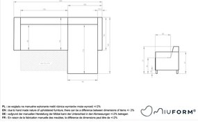 Кафяв разтегателен/с място за съхранение ъглов диван Classy Sophie – Miuform