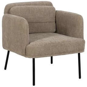 Бежово шенилово кресло Bind – Ixia