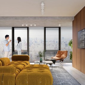 Бяла лампа за таван със стъклен абажур ø 12 cm Umerta - Sollux