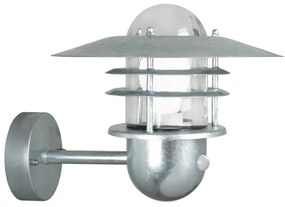 Nordlux - Ven. настенно осветително тяло с сензор AGGER 1xE27/60W/230V IP54 сребристо