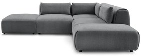 Сив ъглов диван (променлив) Jeanne - Bobochic Paris