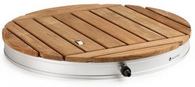 Blumfeldt Sumatra Teak Round, градински душ алуминий, тиково дърво, дръжки